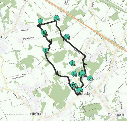 Linde van Bavegem wandeling